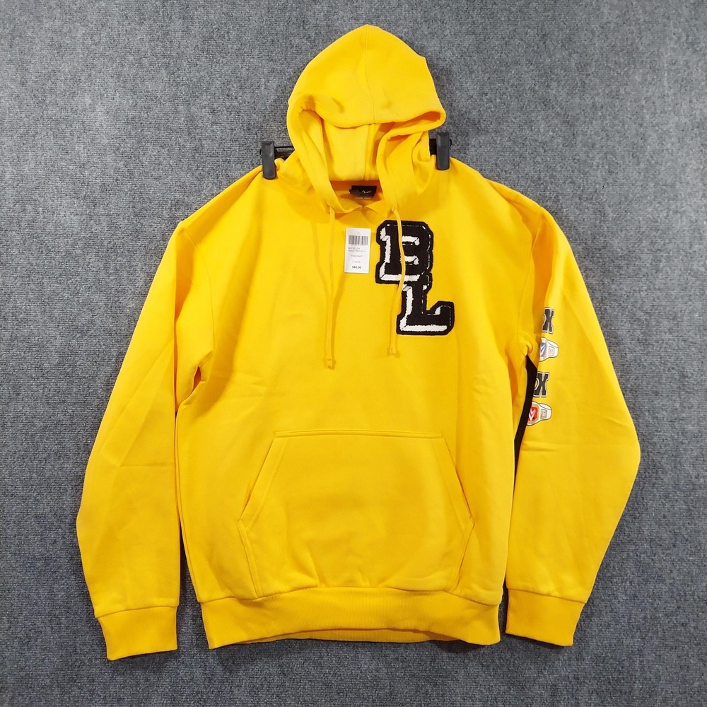 WWE Becky Lynch Hoodie Sweatshirt Mens Large Yellow Wrestling Ripple‎ Junction